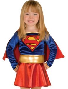 Kids Costumes to Hire - Supergirl Dress - Small girl